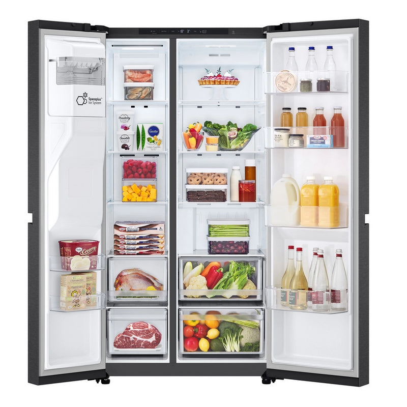 LG GSLC40EPPE 91.3cm 50/50 Total No Frost American Fridge Freezer - Matte Black