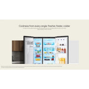 LG GSLC40PYPE 91.3cm American Fridge Freezer - Prime Silver - Bonus Superstore