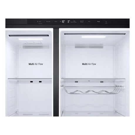 LG GSLE81EPBD 91.3cm 50/50 Frost Free American Fridge Freezer - Essence Matte Black