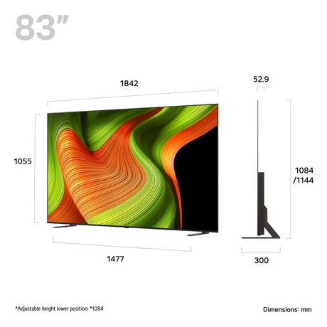 LG OLED83B56LA.AEK 83" 4K Ultra HD OLED AI B5 Smart TV