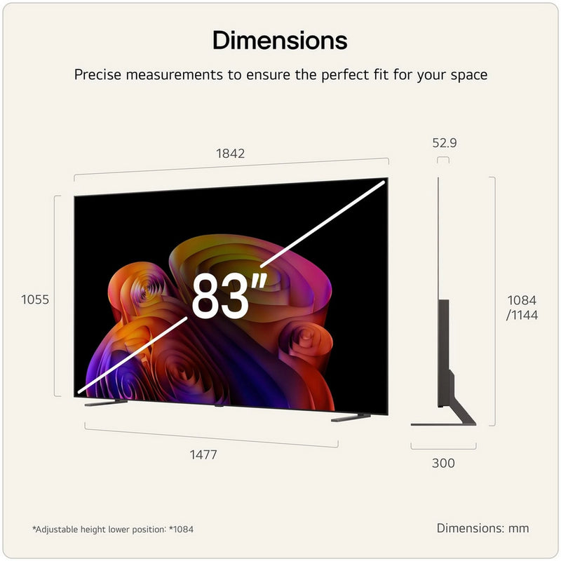 LG OLED83B6ELB.AEK 83" 4K OLED AI Smart TV