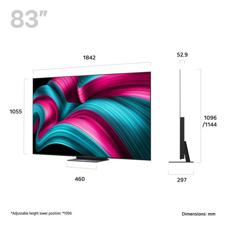 LG OLED83C54LA.AEK 83" 4K Ultra HD OLED evo AI C5 Smart TV