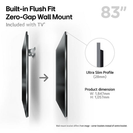 LG OLED83G54LW.AEK 83" 4K OLED Smart TV