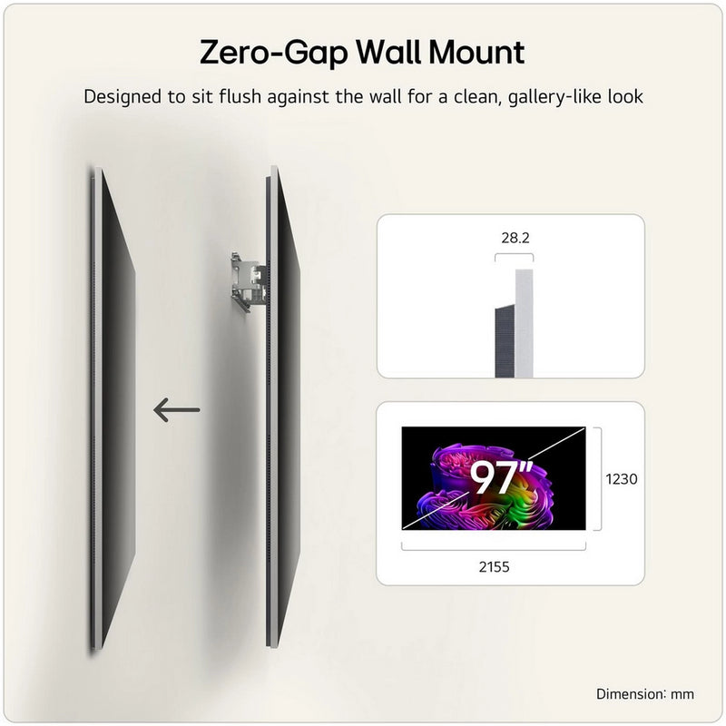 LG OLED97G64LW.AEK 97" 4K OLED evo AI Wall mount version Smart TV