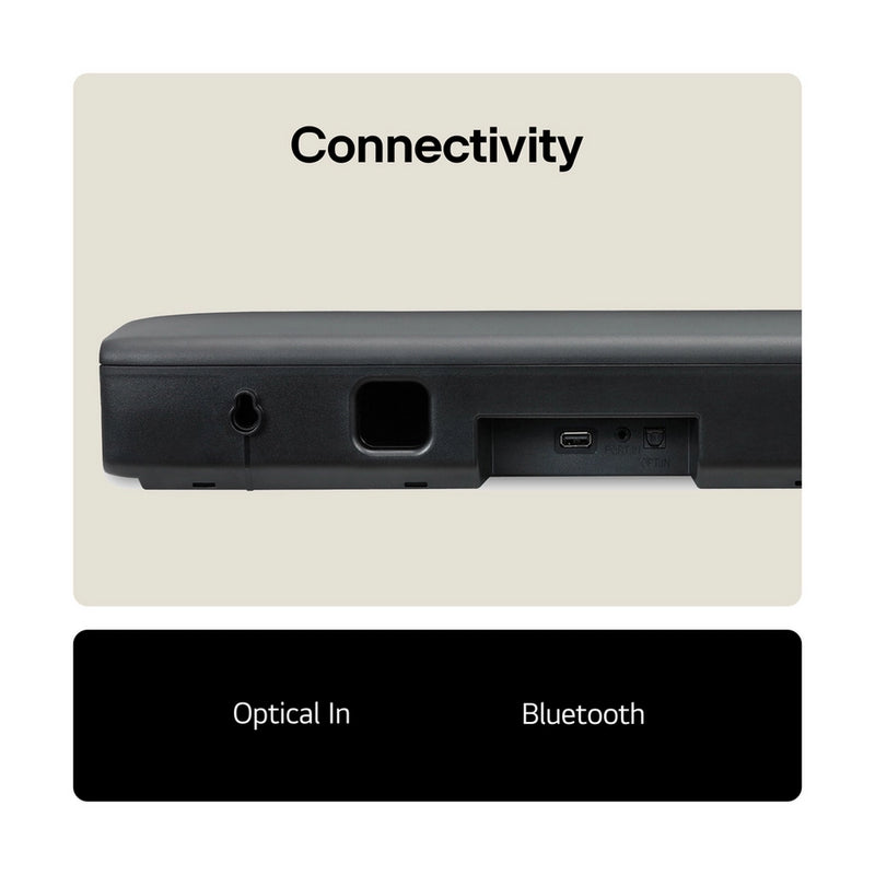 LG SQM1.AGBRLLK soundbar speaker 2.0 channels 40 W - Black