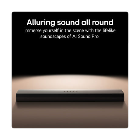 LG US60T Wireless 3.1ch Soundbar & Subwoofer - Black LG