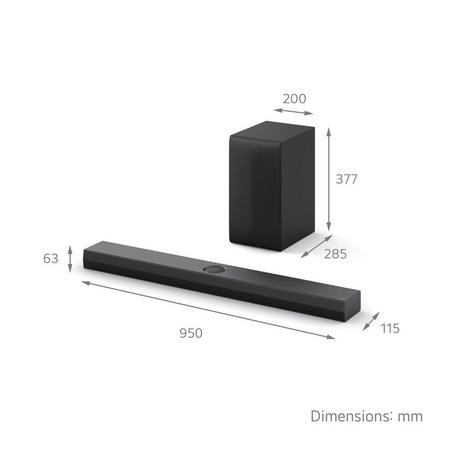 LG US70TY Wireless 3.1.1ch Soundbar & Subwoofer - Black - Bonus Superstore