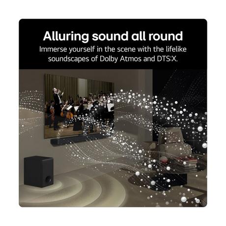 LG US70TY Wireless 3.1.1ch Soundbar & Subwoofer - Black - Bonus Superstore