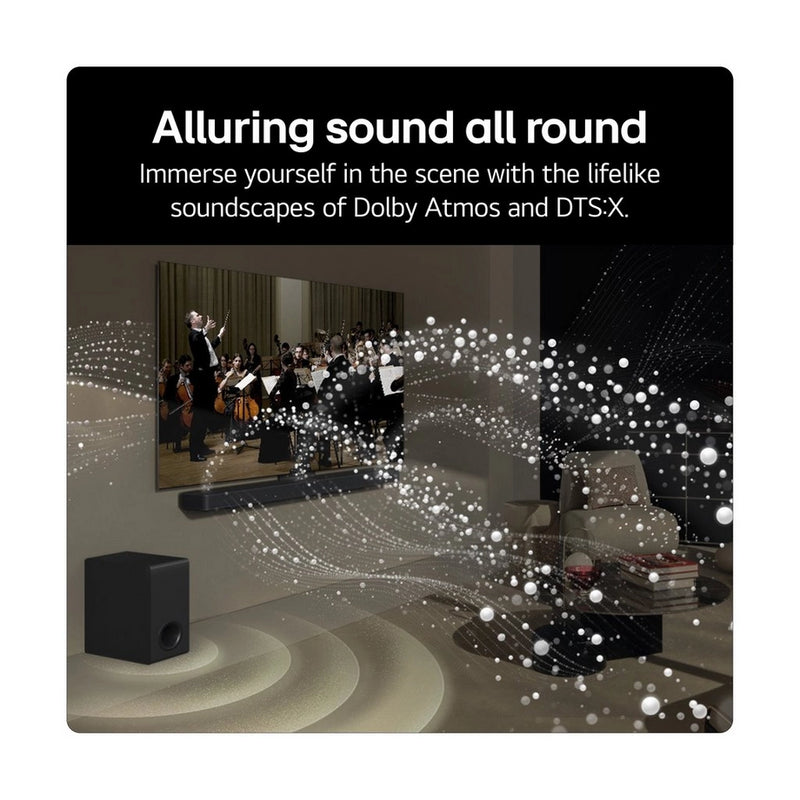 LG US70TY.AGBRLLK Wireless 3.1.1ch Soundbar & Subwoofer - Black - Bonus Superstore