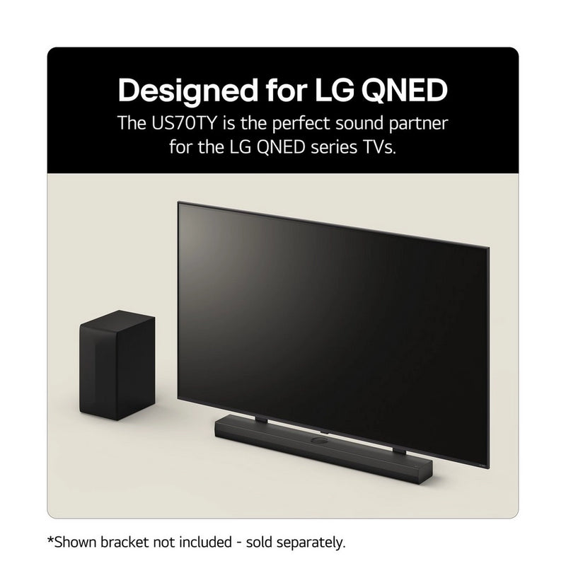 LG US70TY.AGBRLLK Wireless 3.1.1ch Soundbar & Subwoofer - Black - Bonus Superstore