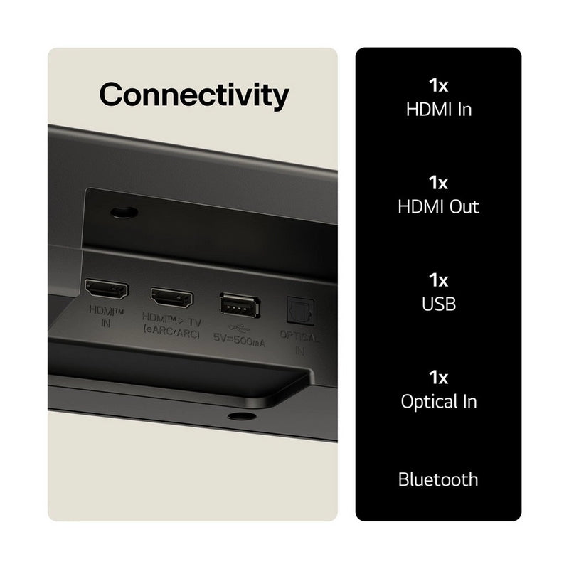 LG US70TY.AGBRLLK Wireless 3.1.1ch Soundbar & Subwoofer - Black - Bonus Superstore
