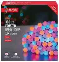300 Rainbow LED Frosted Berry Lights