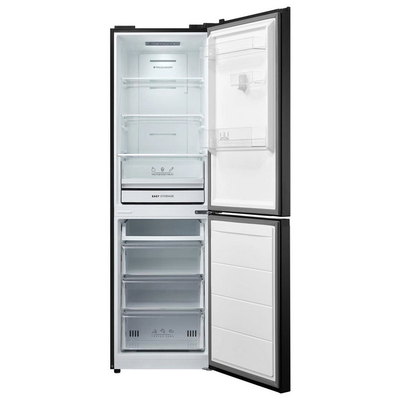 Midea MDRB379FGD30 54.7cm 60/40 Total No Frost Fridge Freezer - Black