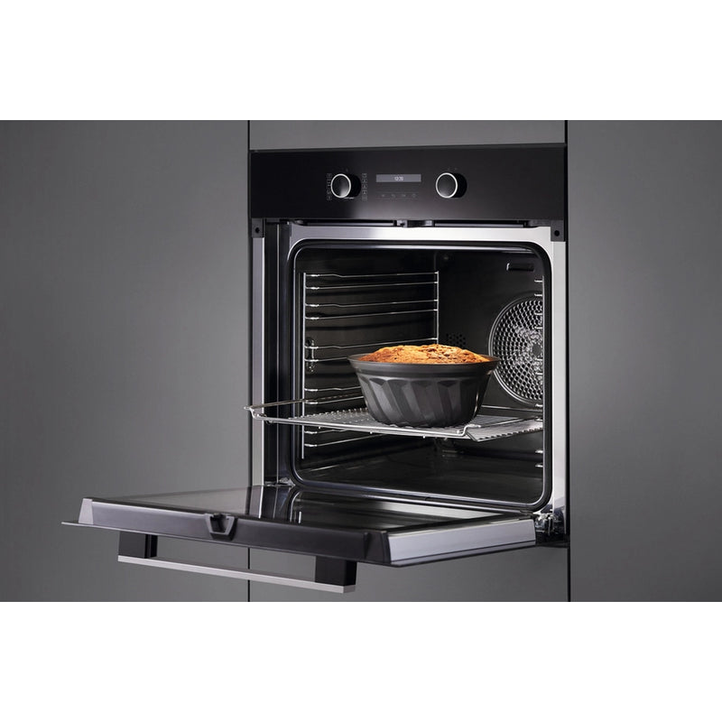 Miele H 2465 BP 59.5cm Built In Electric Single Oven - Black & Stainless Steel