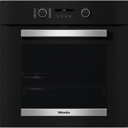 Miele H 2465 BP 59.5cm Built In Electric Single Oven - Black & Stainless Steel - Bonus Superstore