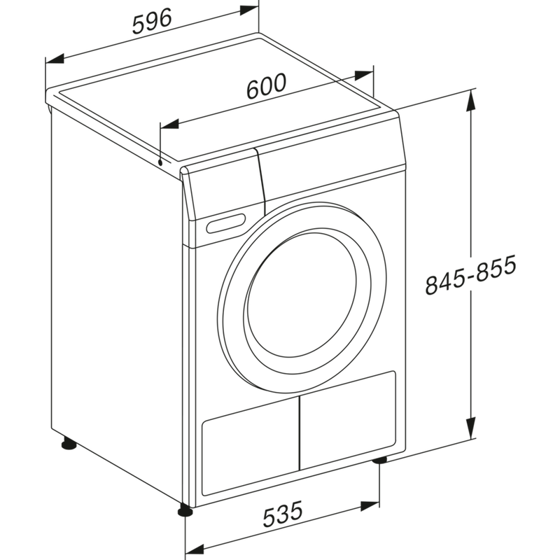Miele TEA525 8kg Heat Pump Tumble Dryer - White