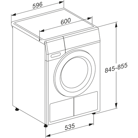 Miele TEC645 WP 8kg Tumble Dryer - White