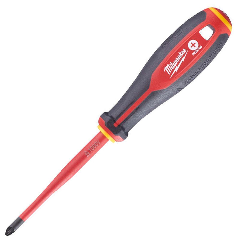 Milwaukee 5 Piece TRI-LOBE VDE SL/PZ Screwdriver Set with Voltage Tester