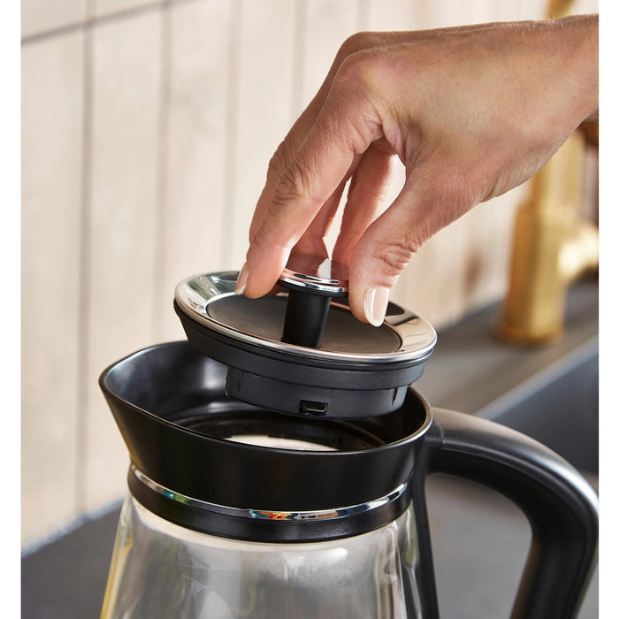 Morphy Richards 1.7 Litres Glass Jug Kettle - Black/Chrome/Clear