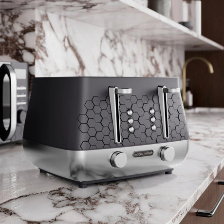 Morphy Richards 243020 Cassini 4-Slice Toaster Moonless Night - Black