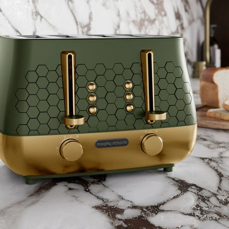 Morphy Richards 243022 Cassini 4-Slice Toaster Olivine - Green