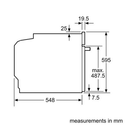 Neff B1DCC0AK3B 59.4cm Built In Single Oven