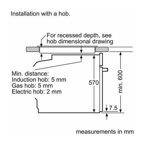 Neff B1DCC0AK3B 59.4cm Built In Single Oven