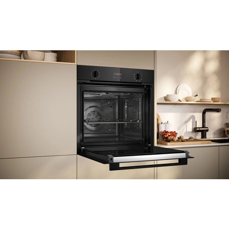 Neff B2DCG7AK3B 59.4cm Built In Electric Single Oven - Black - Bonus Superstore