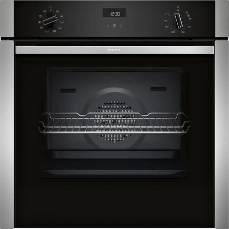 Neff B3ACE4AN3B 59.4cm Built In Electric Single Oven - Stainless Steel - Bonus Superstore