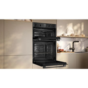 Neff U1ACE2AG3B 59.4cm Built In Electric Double Oven - Graphite Grey - Bonus Superstore