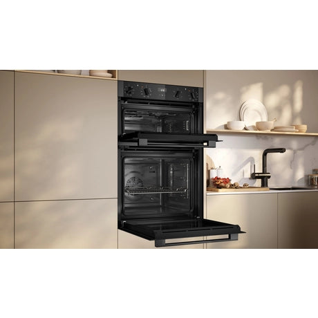 Neff U1ACE2AG3B 59.4cm Built In Electric Double Oven - Graphite Grey