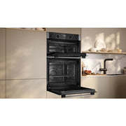 Neff U1ACE2AN3B 59.4cm Built In Electric Double Oven - Stainless Steel - Bonus Superstore
