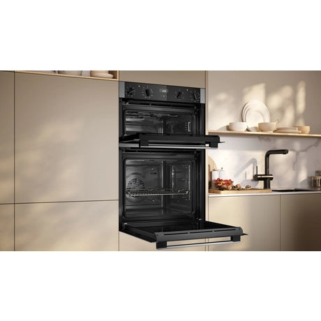 Neff U1ACE2AN3B 59.4cm Built In Electric Double Oven - Stainless Steel