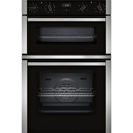 Neff U1ACE2AN3B 59.4cm Built In Electric Double Oven - Stainless Steel