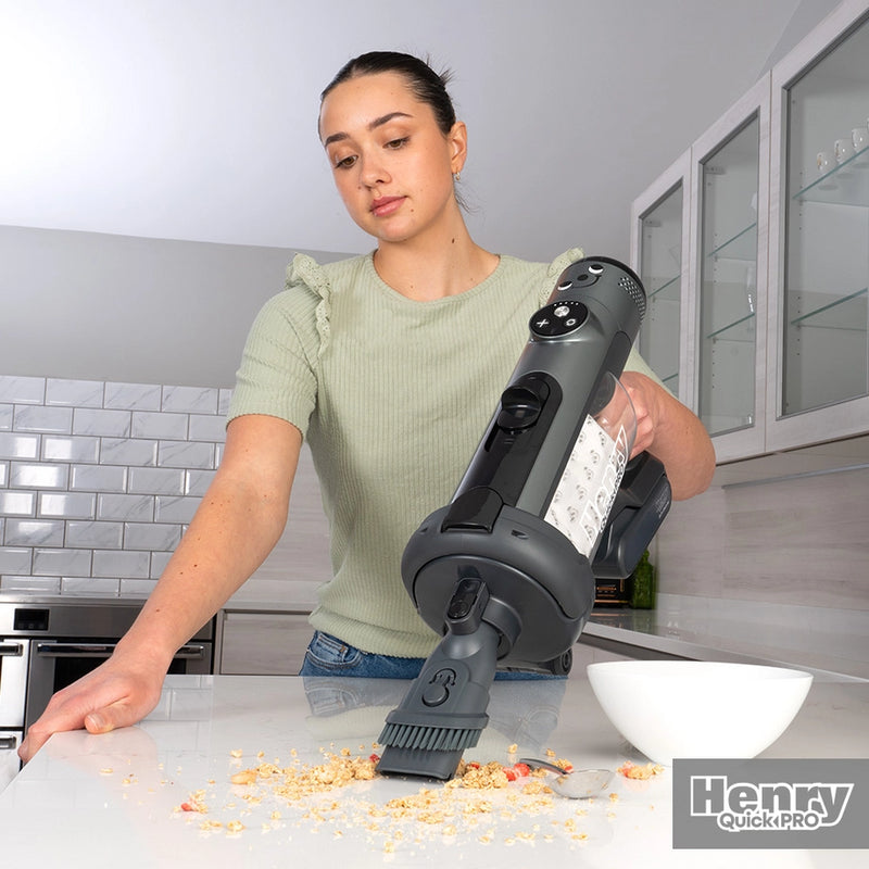 Numatic Henry Quick Pro Cordless Dry Vacuum Cleaner - Grey