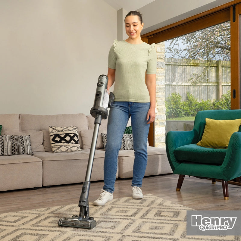 Numatic Henry Quick Pro Cordless Dry Vacuum Cleaner - Grey