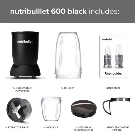 Nutribullet 02548 600 Series Blender - Black - Bonus Superstore