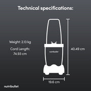 Nutribullet NB-201 McLaren Portable Blender - Grey - Bonus Superstore