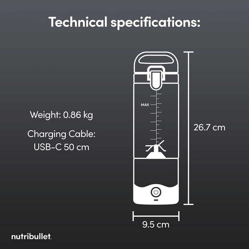 Nutribullet NBG-200 McLaren Portable Blender - Grey - Bonus Superstore