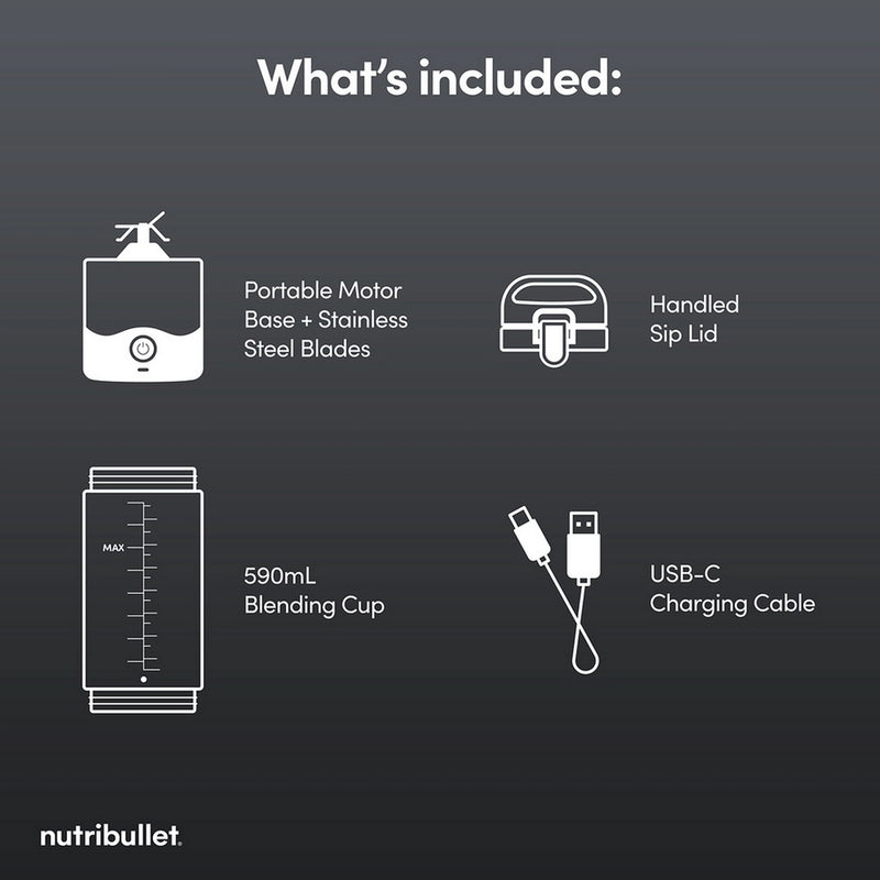 Nutribullet NBG-200 McLaren Portable Blender - Grey - Bonus Superstore