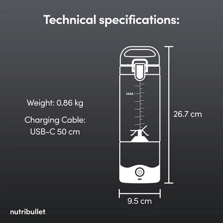 Nutribullet NBG-200 McLaren Portable Blender - Grey