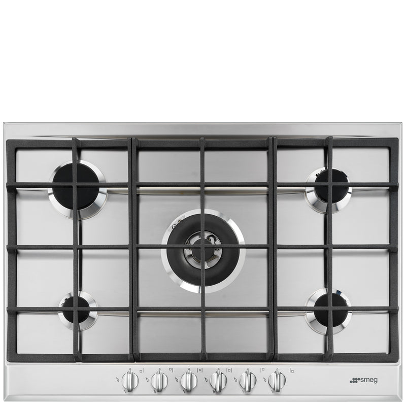 Smeg Cucina P272XGH 72cm Gas Hob - Stainless Steel