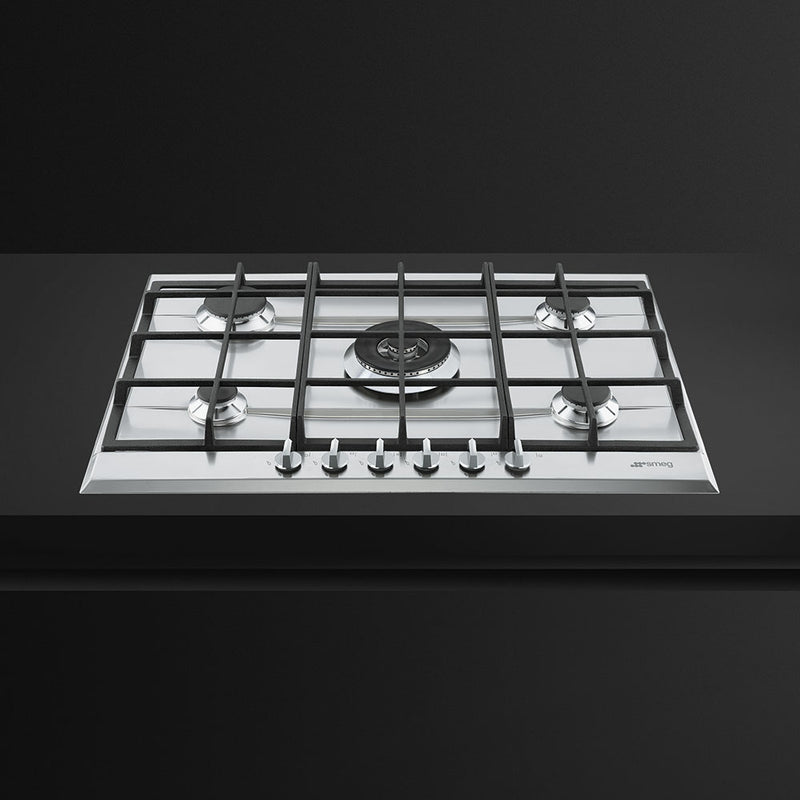 Smeg Cucina P272XGH 72cm Gas Hob - Stainless Steel