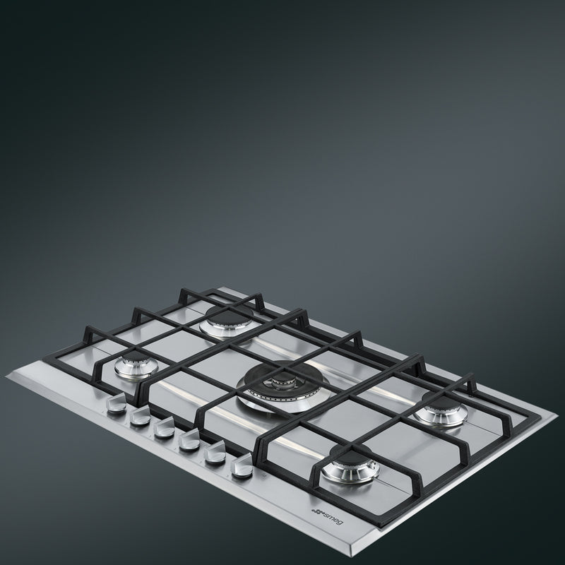 Smeg Cucina P272XGH 72cm Gas Hob - Stainless Steel