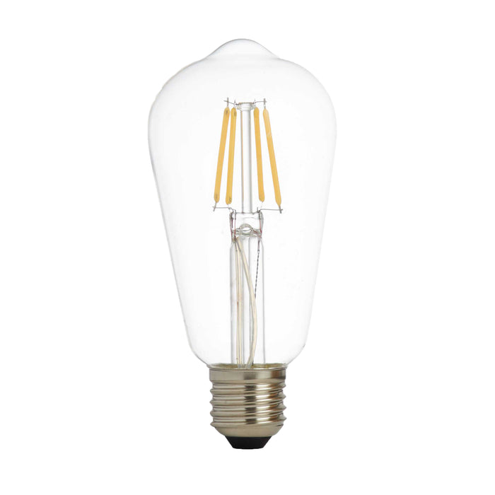 Searchlight PL4427-6WW Pack 5 Dimmable LED E27 Filament Squirrel Lamp - Clear Glass