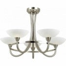 Endon NEESON-5SN 5 Light Ceiling Fitting In Satin Nickel - Bonus Superstore