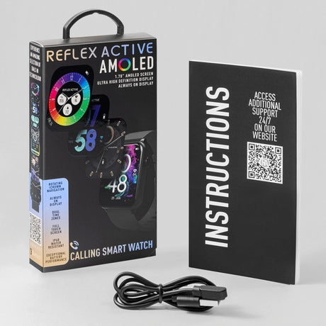 Reflex Active RA30-2186 Amoled Series 30 Smart Watch - Black