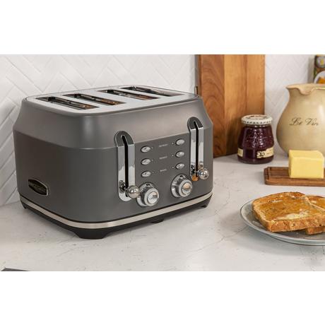 Rangemaster RMCL4S201GY 4 Slice Toaster - Matte Slate Grey