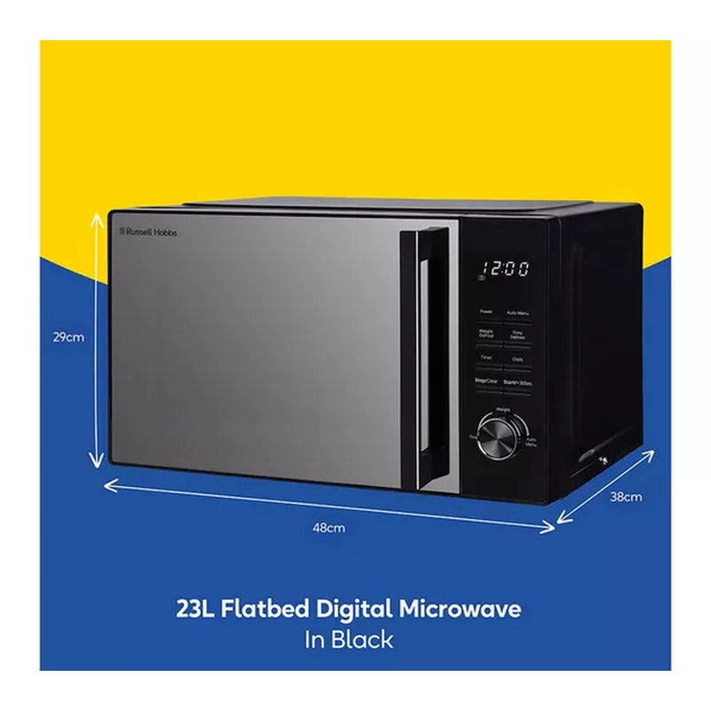 Russell Hobbs RHFM2365B 23Litre Flatbed Digital Microwave - Black