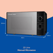 Russell Hobbs RHM2047B 23 Litres Digital Microwave - Silver - Bonus Superstore